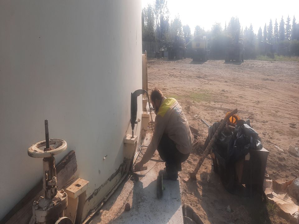 1000 cubic meter tank relocation project, Shahid Salimi Neka power plant