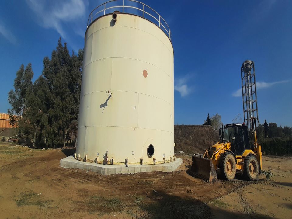 1000 cubic meter tank relocation project, Shahid Salimi Neka power plant