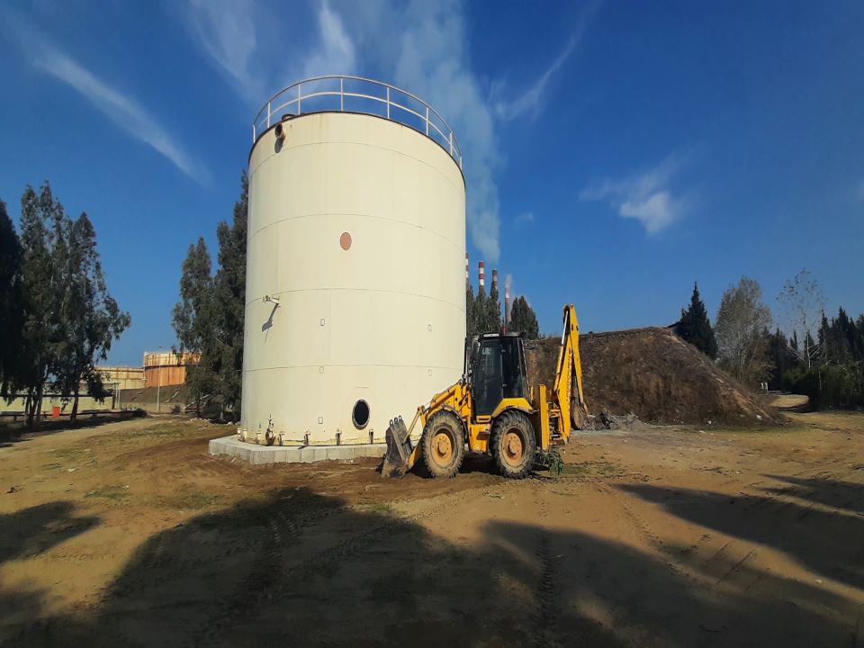 1000 cubic meter tank relocation project, Shahid Salimi Neka power plant