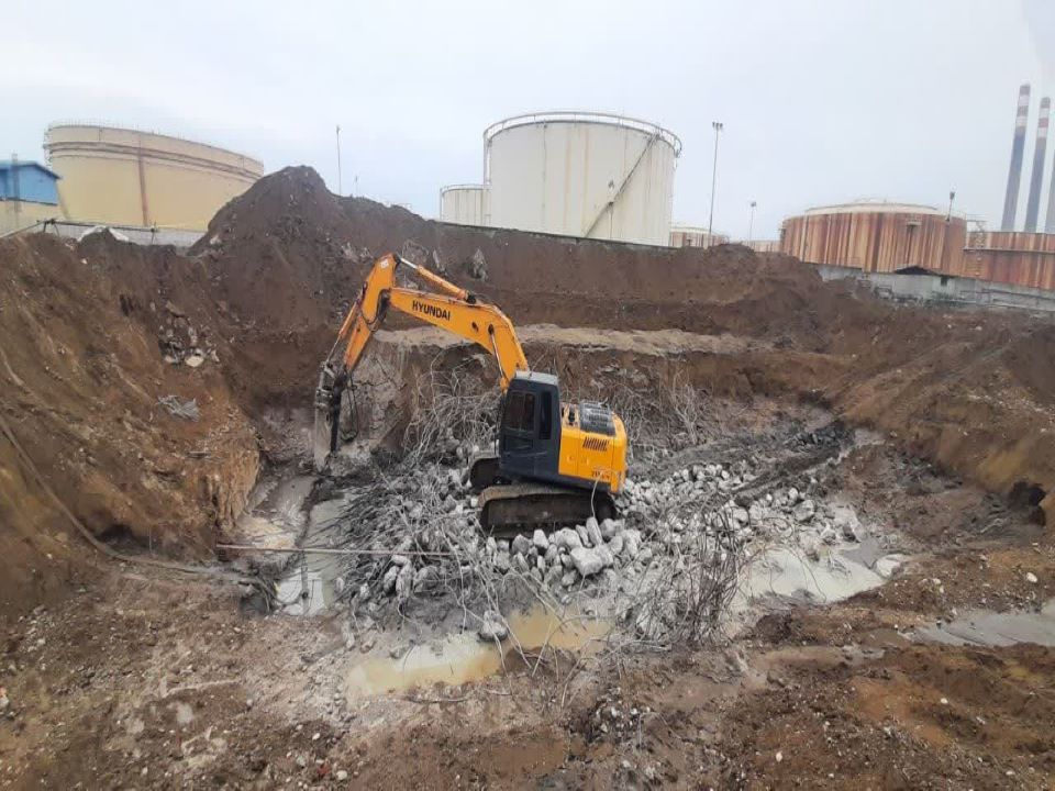 Demolition project, preparation, leveling and removal of obstacles of Neka combined cycle power plant development project