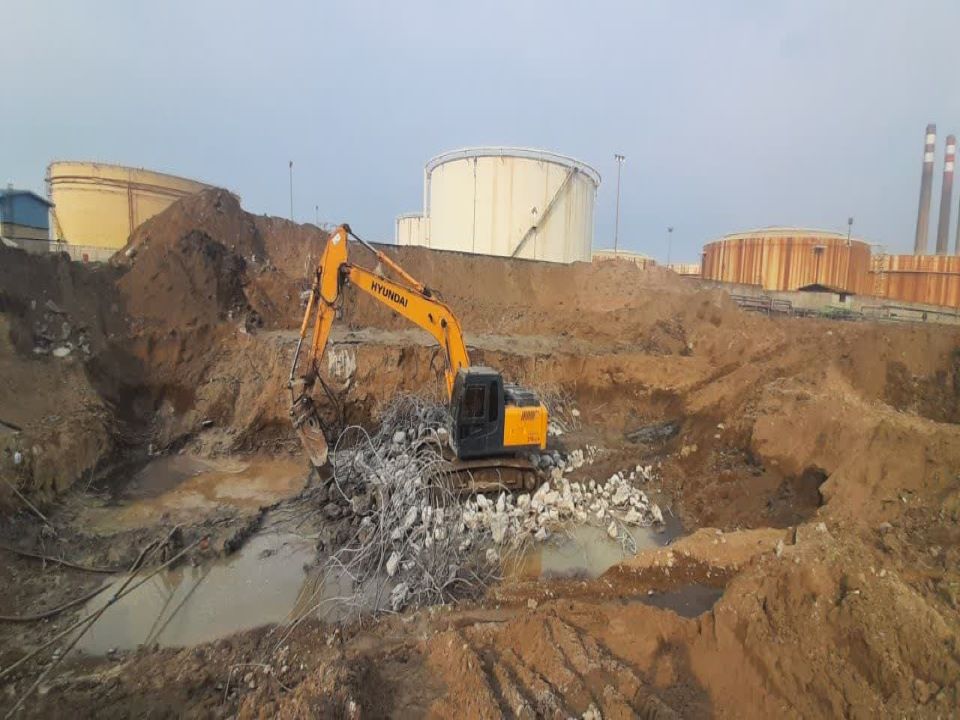 Demolition project, preparation, leveling and removal of obstacles of Neka combined cycle power plant development project